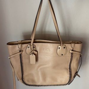 Tan Coach Tote